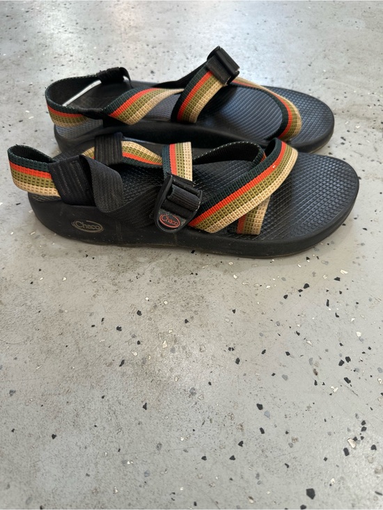 Chaco Other - Chaco men’s ' Z/Cloud Sandals in Black with Multi-Stripe Webbing,size 11